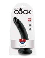 Фаллоимитатор на присоске 7 дюймов из коллекции King Cock (секс игрушки для взрослых) от sex shop Hustler