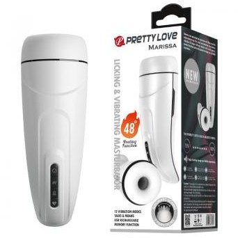 Автоматический маструбатор с функцией нагрева и звуковыми эффектами от sex shop Hustler