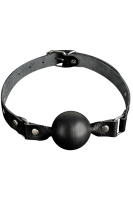 Кляп с кожаным ремешком от sex shop Hustler