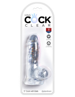 Прозрачный фаллоимитатор на присоске King Cock Clear 5 дюймов от sex shop Hustler