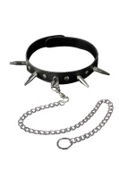 Ошейник с шипами и поводком от sex shop Hustler