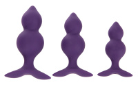 Анальные втулки Plug set 2 – набор из 3 штук от sex shop Hustler