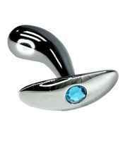 Изогнутая пробка для ношения с основанием-якорем и кристаллом (Small) Hustler.kz Изогнутая пробка для ношения с основанием-якорем и кристаллом (Small) от sex shop Hustler