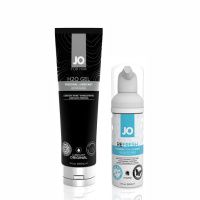 Выгодный набор! Густая смазка + очиститель для игрушек (JO Н2O Gel, 120 мл + JO Refresh, 50 мл) от sex shop Hustler