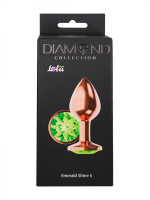 Анальное украшение Diamond – розовое золото (размер S) от sex shop Hustler