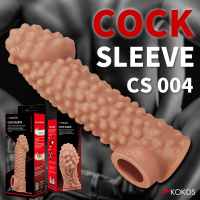 Насадка на пенис с пупырышками и фиксацией на мошонку Cock Sleeve от sex shop Hustler