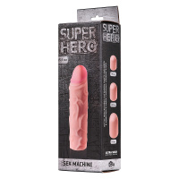 Насадка для увеличения члена SUPER HERO Sex Machine от sex shop Hustler
