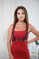 Классическая портупея из натуральной кожи от sex shop Hustler