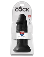 Толстый фаллоимитатор без мошонки King Cock Chubby 10" (диаметр 7,6 см) от sex shop Hustler