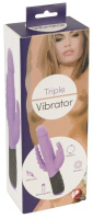 Вибратор с клиторальным и анальным стимуляторами Triple Vibrator от sex shop Hustler