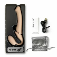 Женский вибрострапон Strap-On-Me, размер L - 15.8 см (3 мотора, 6 режимов, пульт ДУ) от sex shop Hustler