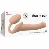 Безремневой страпон для женщин Silicone Bendable Strap-On, размер M - 15.6 см от sex shop Hustler