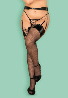 Пикантные чулки из сетки со шнуровкой Remediosa от sex shop Hustler