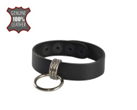 Кожаный браслет с кольцом от sex shop Hustler