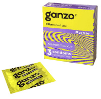 Тонкие презервативы Ganzo Sense от sex shop Hustler