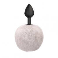 Силиконовая анальная пробка с хвостом Emotions Fluffy от sex shop Hustler