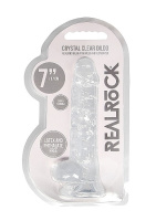 Прозрачный фаллоимитатор Real Rock Crystal Clear, 7 дюймов от sex shop Hustler