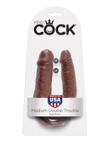 Фаллоимитатор двухсторонний U-Shaped (средний) из коллекции King Cock от sex shop Hustler