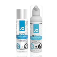 Суперцена! Смазка на водной основе + очиститель для игрушек (JO Н2O, 60 мл + JO Refresh, 50 мл) от sex shop Hustler