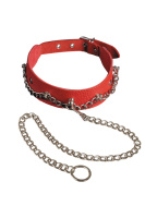 Ошейник с поводком (кожа) Hustler.kz Ошейник с поводком (кожа) от sex shop Hustler