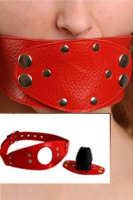 BDSM кляп со съемной вставкой от sex shop Hustler