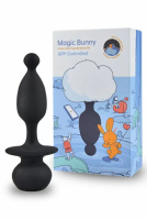 Анальная вибропробка заячий хвостик Magic Bunny (приложение, съемный мех) от sex shop Hustler