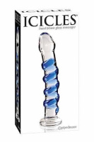 Фалоимитатор стеклянный Icicles № 5 от sex shop Hustler