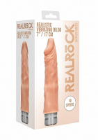 Реалистичный фаллос без мошонки с вибрацией Real Rock Vibrating Dildo, 7 дюймов от sex shop Hustler