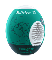 Яйцо мастурбатор Satisfyer Egg Single, рельеф Naughty от sex shop Hustler
