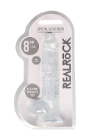 Прозрачный фаллоимитатор Real Rock Crystal Clear, 8 дюймов от sex shop Hustler