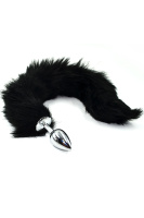 Анальная пробка с хвостом на гибком каркасе от sex shop Hustler