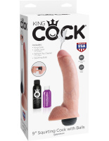 Реалистичный фаллоимитатор с функцией семяизвержения 9 дюймов от sex shop Hustler
