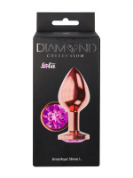 Анальное украшение Diamond – розовое золото (размер L) от sex shop Hustler
