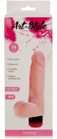 Вибратор из киберкожи ART-Style №14 от sex shop Hustler