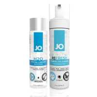 Суперцена! Смазка на водной основе + очиститель для игрушек (JO Н2O, 120 мл + JO Refresh, 207 мл) от sex shop Hustler
