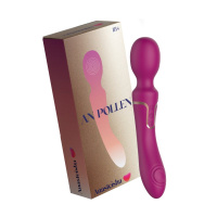 Вибромассажер двухсторонний AN Pollen (перезаряжаемый, 10 + 10 режимов) от sex shop Hustler