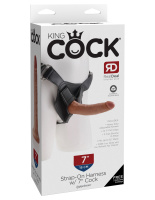 Страпон Strap-on Harness 7" King Cock трусики с насадкой от sex shop Hustler