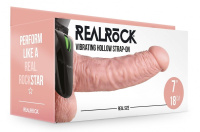 Полый фаллопротез с вибрацией RealRock, 18 см от sex shop Hustler