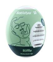 Яйцо мастурбатор Satisfyer Egg Single, рельеф Riffle от sex shop Hustler