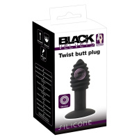 Ребристая пробка с вибрацией Twist Butt Plug (7 режимов, перезаряжаемая) от sex shop Hustler