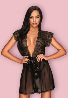 Прозрачный халатик с кружевом Romanesa от sex shop Hustler