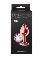 Анальное украшение Diamond – розовое золото (размер S) от sex shop Hustler