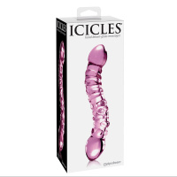 Двусторонняя стеклянная секс игрушка Icicles № 55 от sex shop Hustler