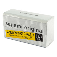 Полиуретановые презервативы Sagami Original - увеличенные (size L) от sex shop Hustler