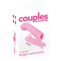 Двойная насадка на пальцы – для точки G и клитора с вибропулей Vibrating Finger Extension от sex shop Hustler