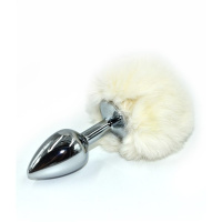 Металлическая анальная пробка хвост от sex shop Hustler