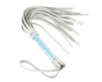 Белая плеть с неоновым покрытием от sex shop Hustler