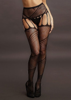 Колготки с имитацией пояса для чулок Crotchless Cut-Out Pantyhose Hustler.kz Колготки с имитацией пояса для чулок Crotchless Cut-Out Pantyhose от sex shop Hustler