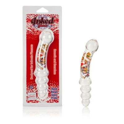 Анальный стимулятор двухсторонний из стекла от sex shop Hustler