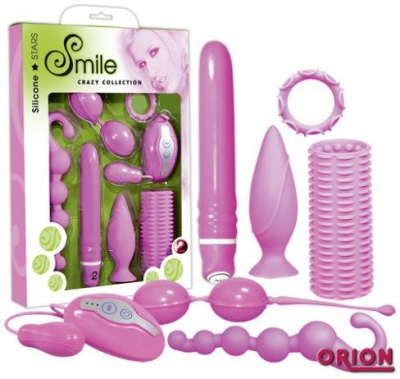 Подарочный секс набор Smile Crazy Collection (7 предметов) от sex shop Hustler